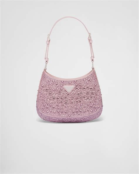 prada cleo crystal pink|Prada cleo leather bag.